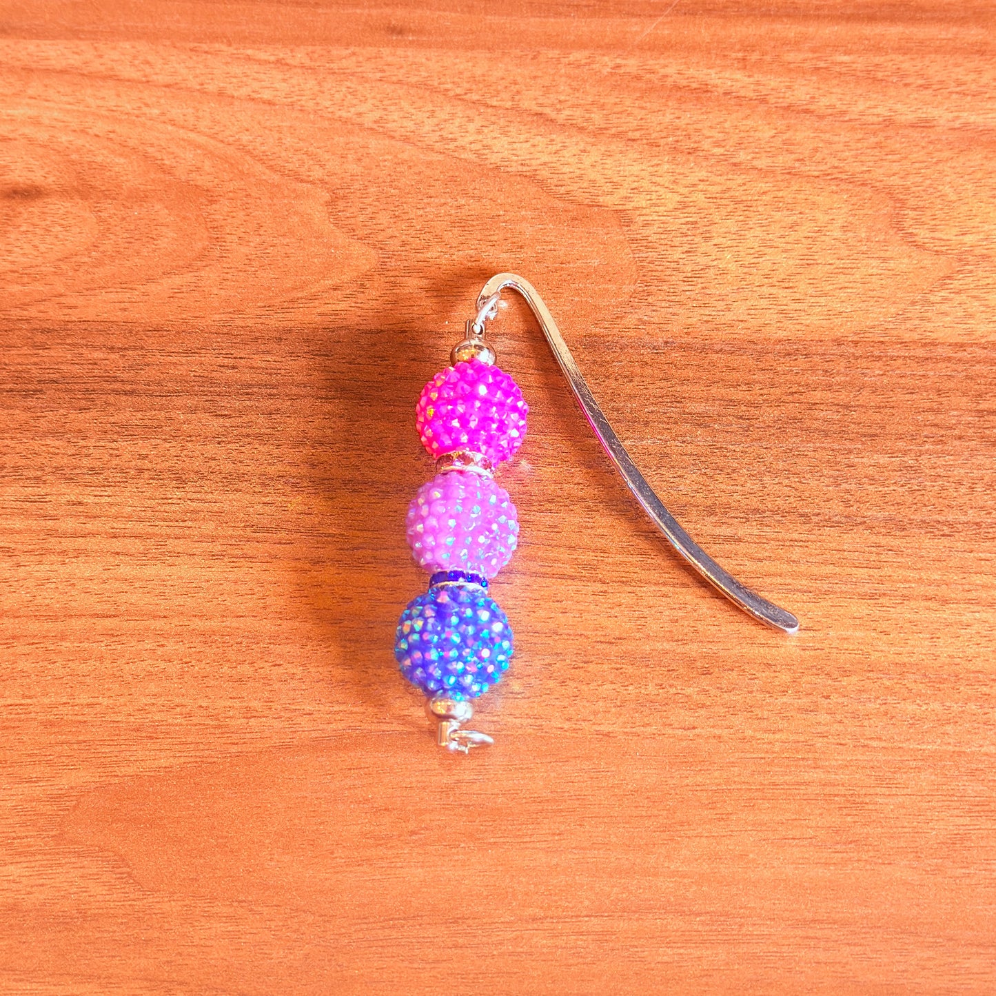Bisexual Pride Beaded Bookmark
