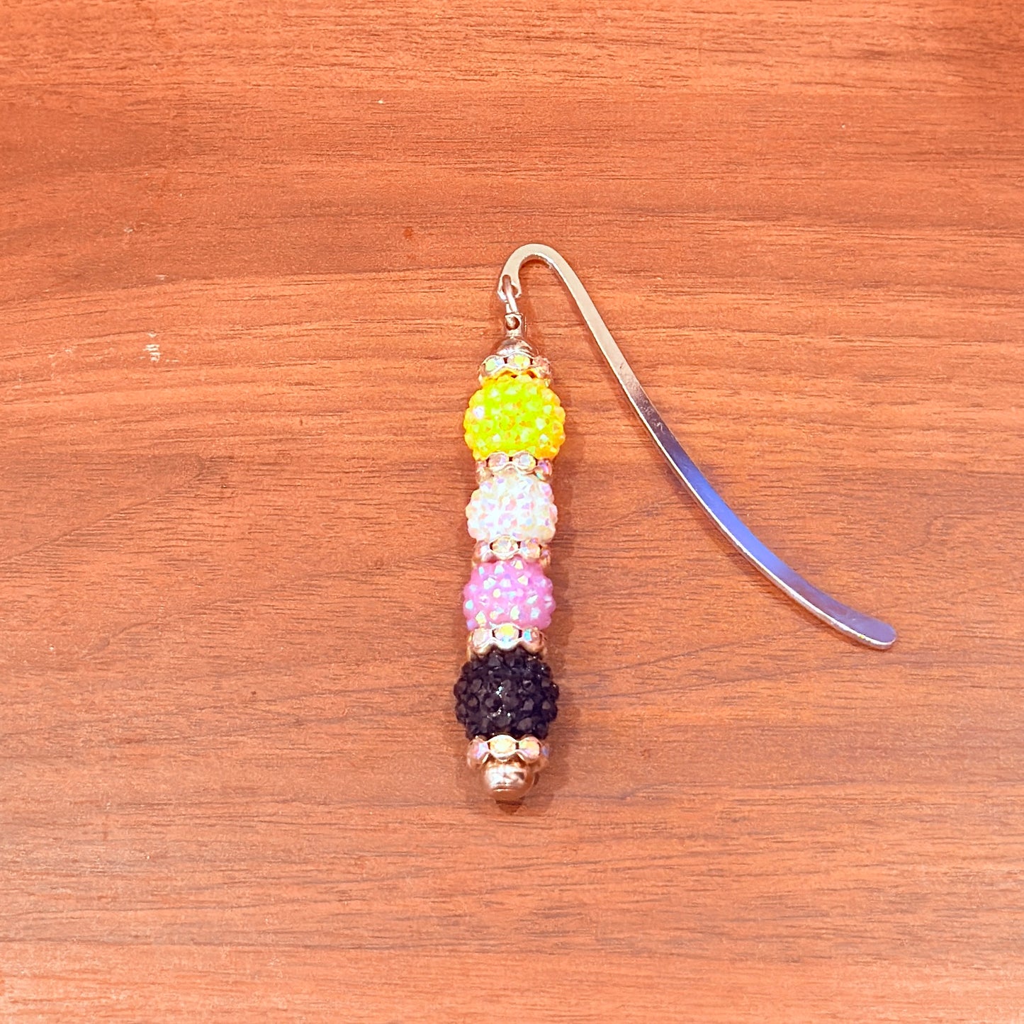 Nonbinary Pride Beaded Bookmark