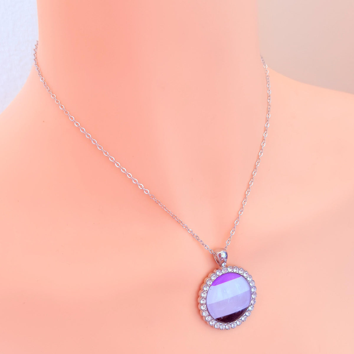 Asexual Pride LGBTQIA Pendant Necklace