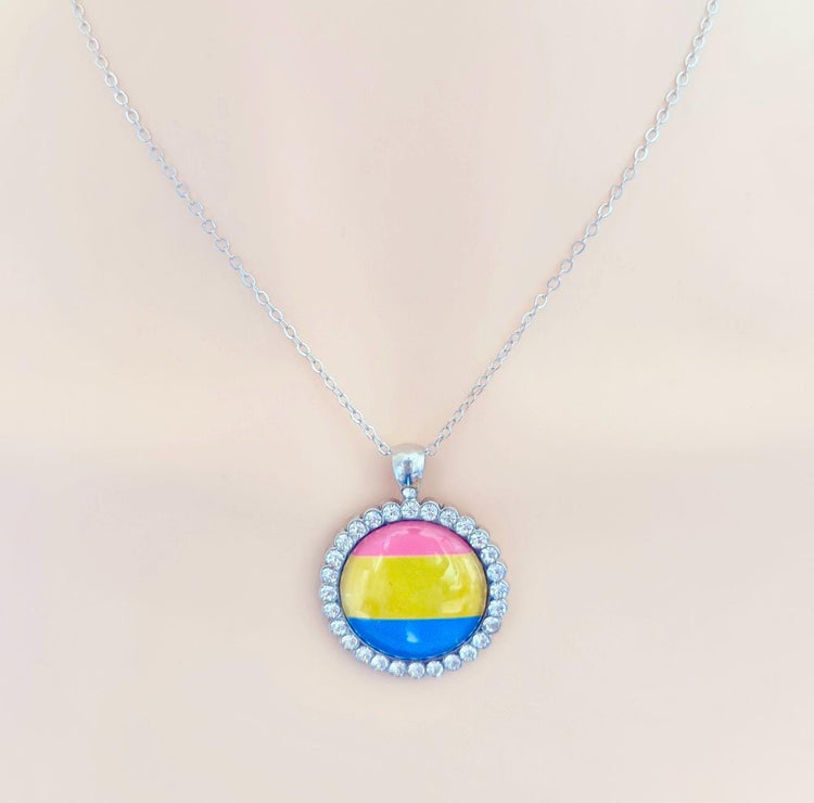 Pansexual Pride LGBTQIA Pendant Necklace