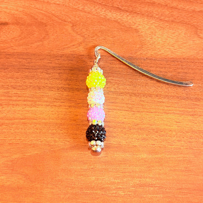 Nonbinary Pride Beaded Bookmark