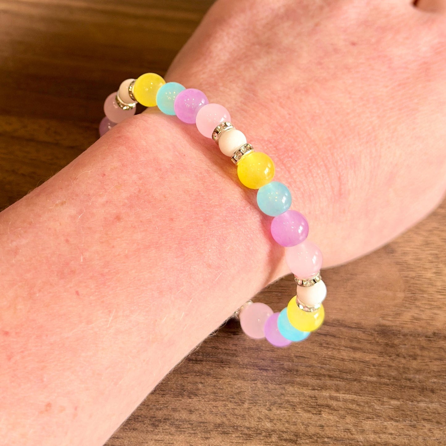 Littlefluid Pride LGBTQIA+ Glass Beaded Stretch Bracelet