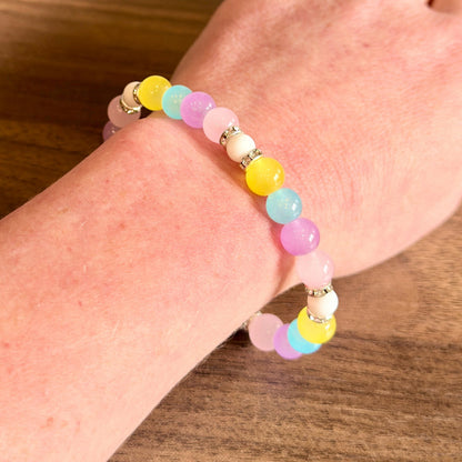 Littlefluid Pride LGBTQIA+ Glass Beaded Stretch Bracelet