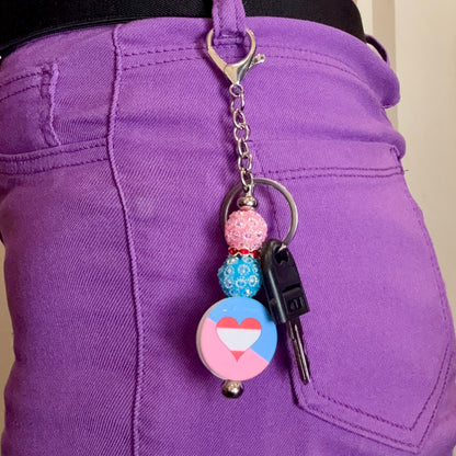 Ageplay Pride Beaded Keychain/Bag Charm - LGBTQIA+ Gift