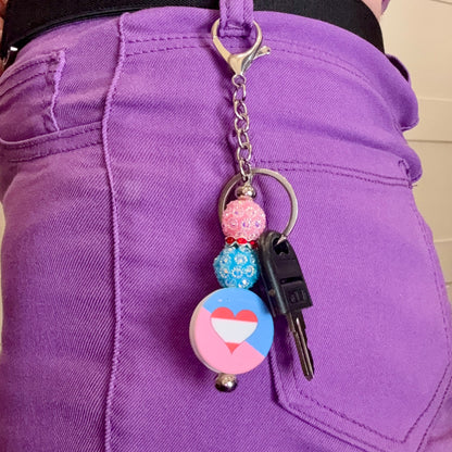 Ageplay Pride Beaded Keychain/Bag Charm - LGBTQIA+ Gift