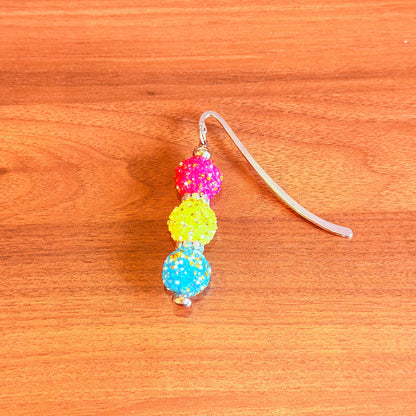 Pansexual Pride Sugar Acrylic Beaded Bookmark