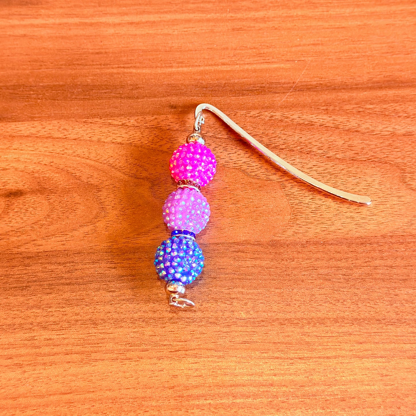 Bisexual Pride Beaded Bookmark