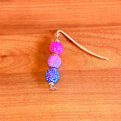 Bisexual Pride Beaded Bookmark