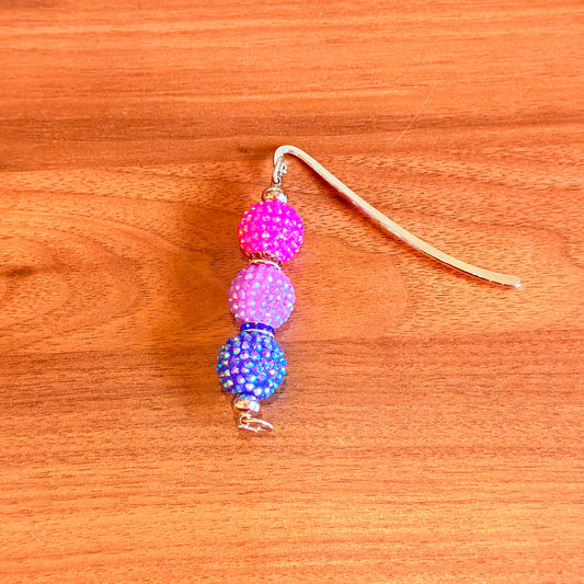 Bisexual Pride Beaded Bookmark