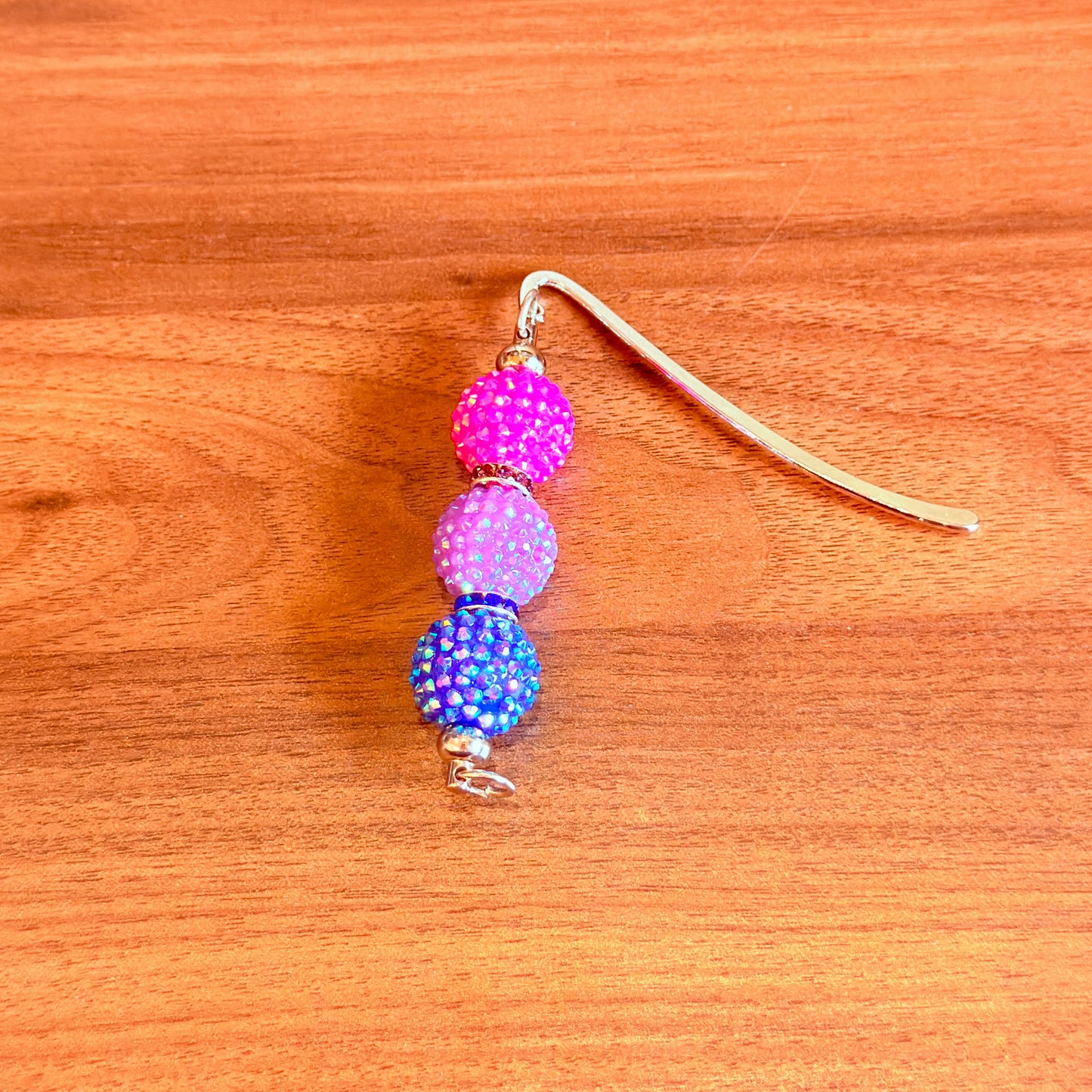 Bisexual Pride Beaded Bookmark