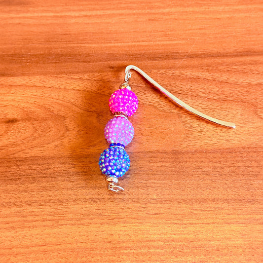 Bisexual Pride Beaded Bookmark