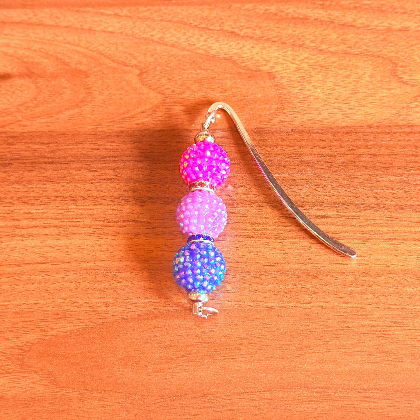 Bisexual Pride Beaded Bookmark