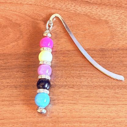 Genderfluid Pride Beaded Bookmark – Shine in Every Chapter