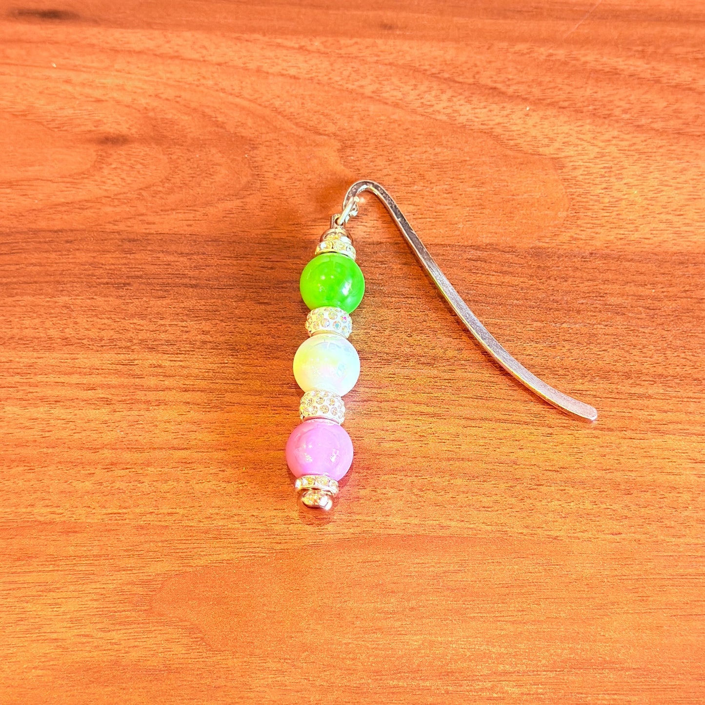 Genderqueer Pride Beaded Bookmark – Soft Sparkle, Bold Identity