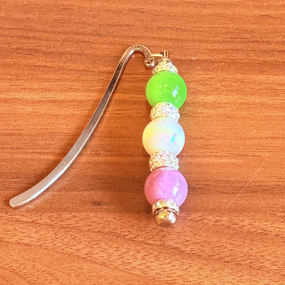 Genderqueer Pride Beaded Bookmark – Soft Sparkle, Bold Identity