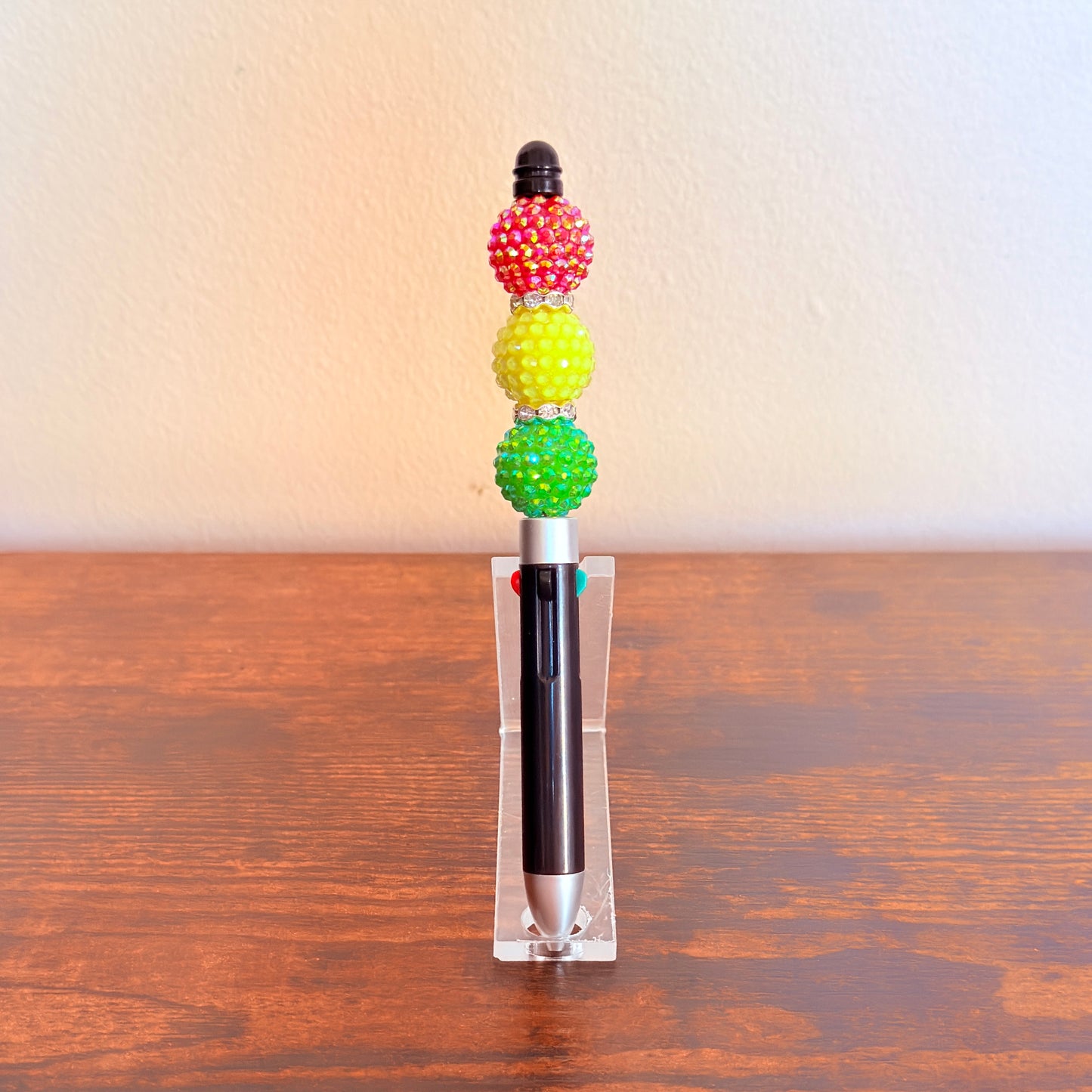 Juneteenth Pride Beaded Acrylic Rhinestone 4-in-1 Pen