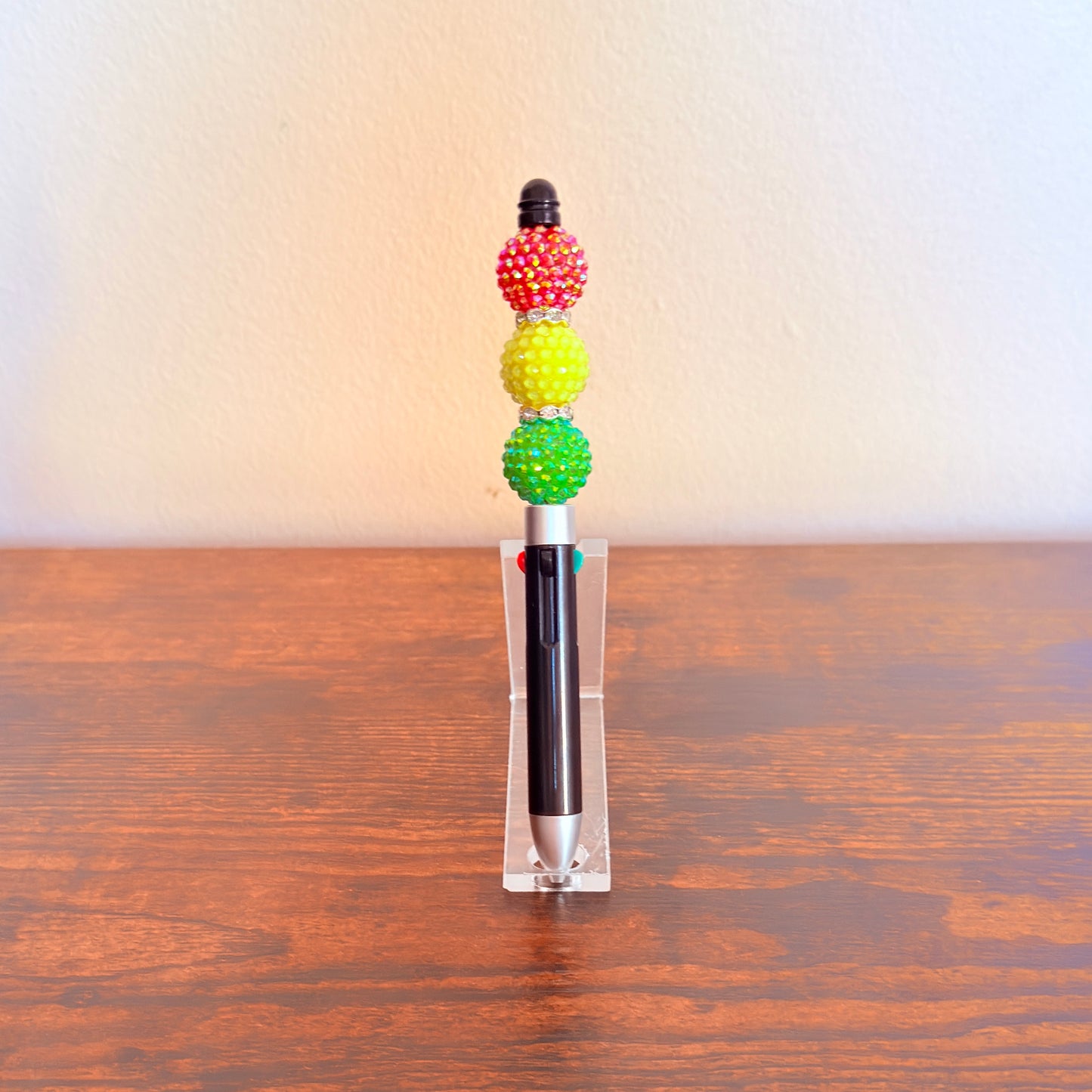 Juneteenth Pride Beaded Acrylic Rhinestone 4-in-1 Pen