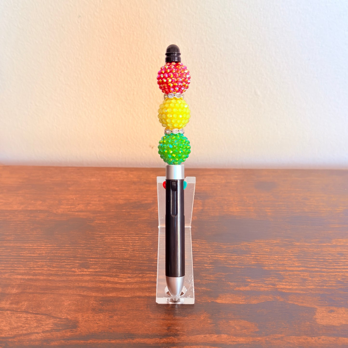 Juneteenth Pride Beaded Acrylic Rhinestone 4-in-1 Pen