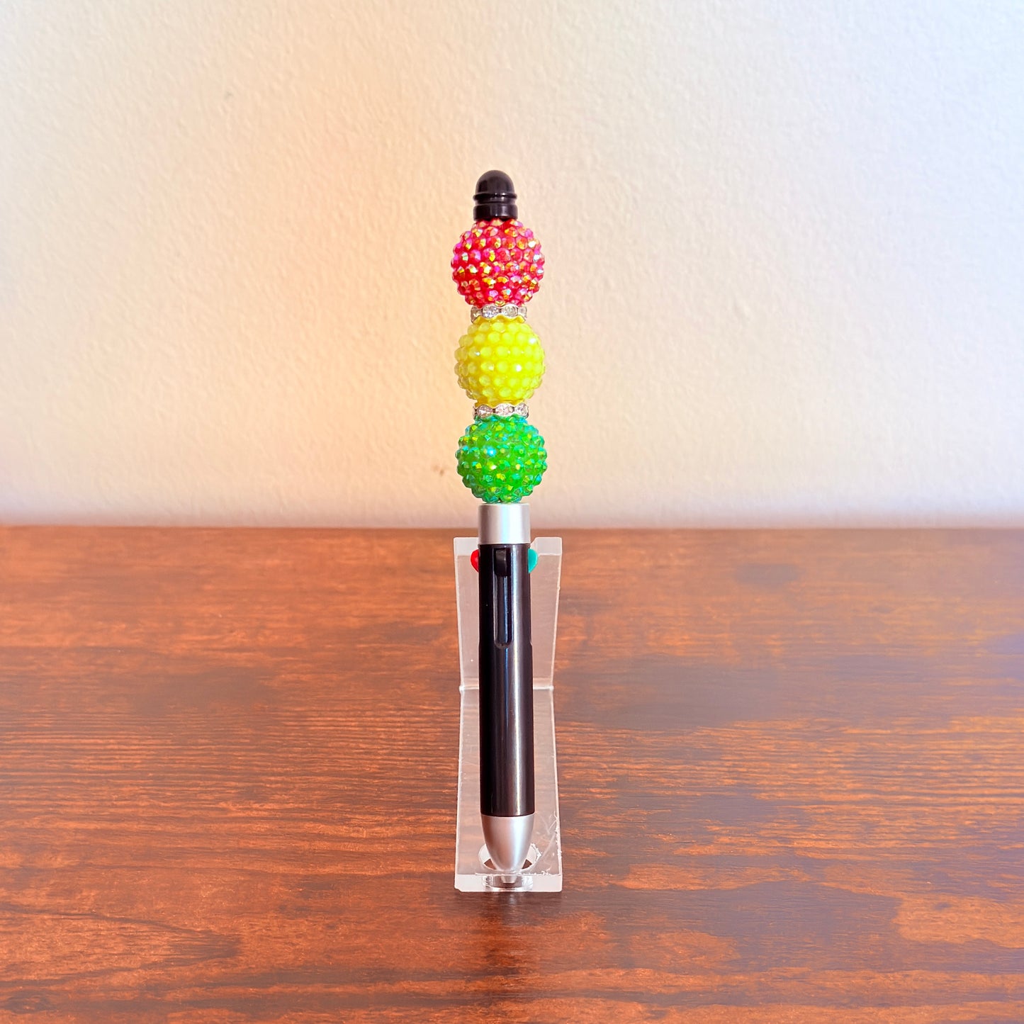 Juneteenth Pride Beaded Acrylic Rhinestone 4-in-1 Pen