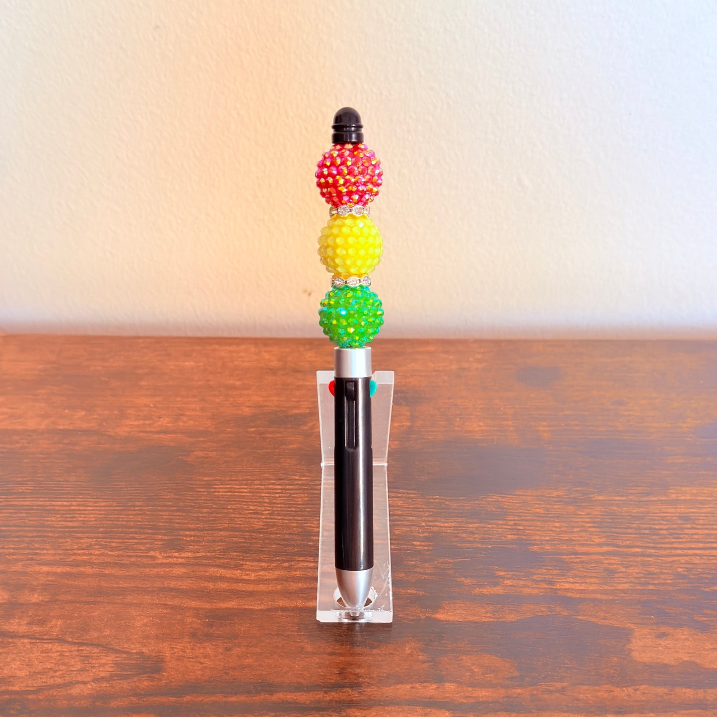 Juneteenth Pride Beaded Acrylic Rhinestone 4-in-1 Pen