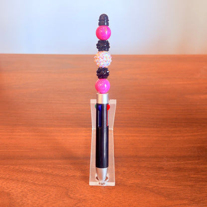 Leathergirl Pride Beaded Acrylic Rhinestone 4-in-1 Pen