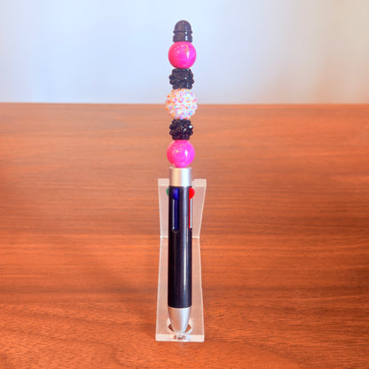 Leathergirl Pride Beaded Acrylic Rhinestone 4-in-1 Pen
