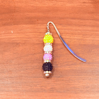 Nonbinary Pride Beaded Bookmark