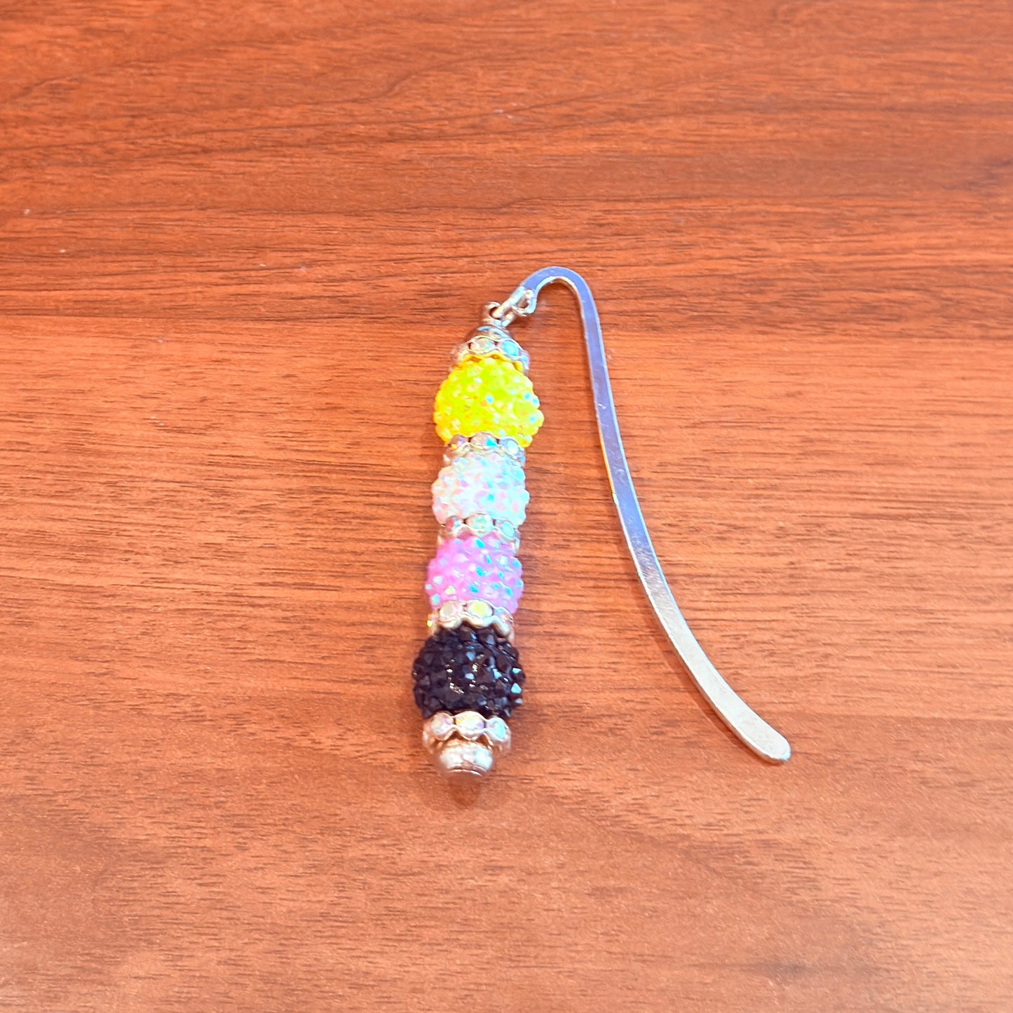 Nonbinary Pride Beaded Bookmark