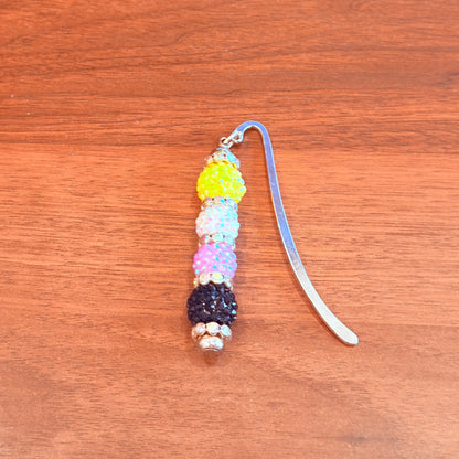 Nonbinary Pride Beaded Bookmark