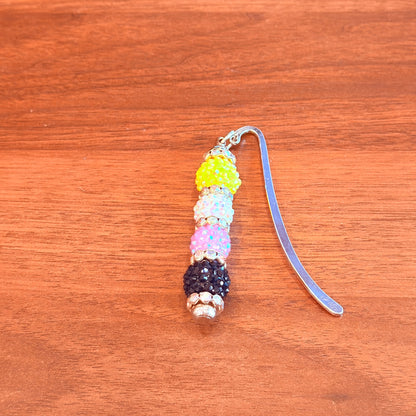 Nonbinary Pride Beaded Bookmark