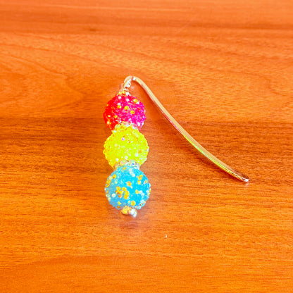 Pansexual Pride Sugar Acrylic Beaded Bookmark