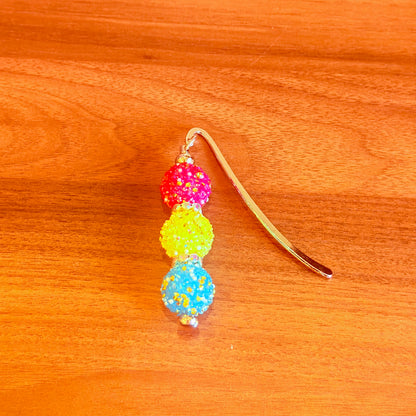Pansexual Pride Sugar Acrylic Beaded Bookmark