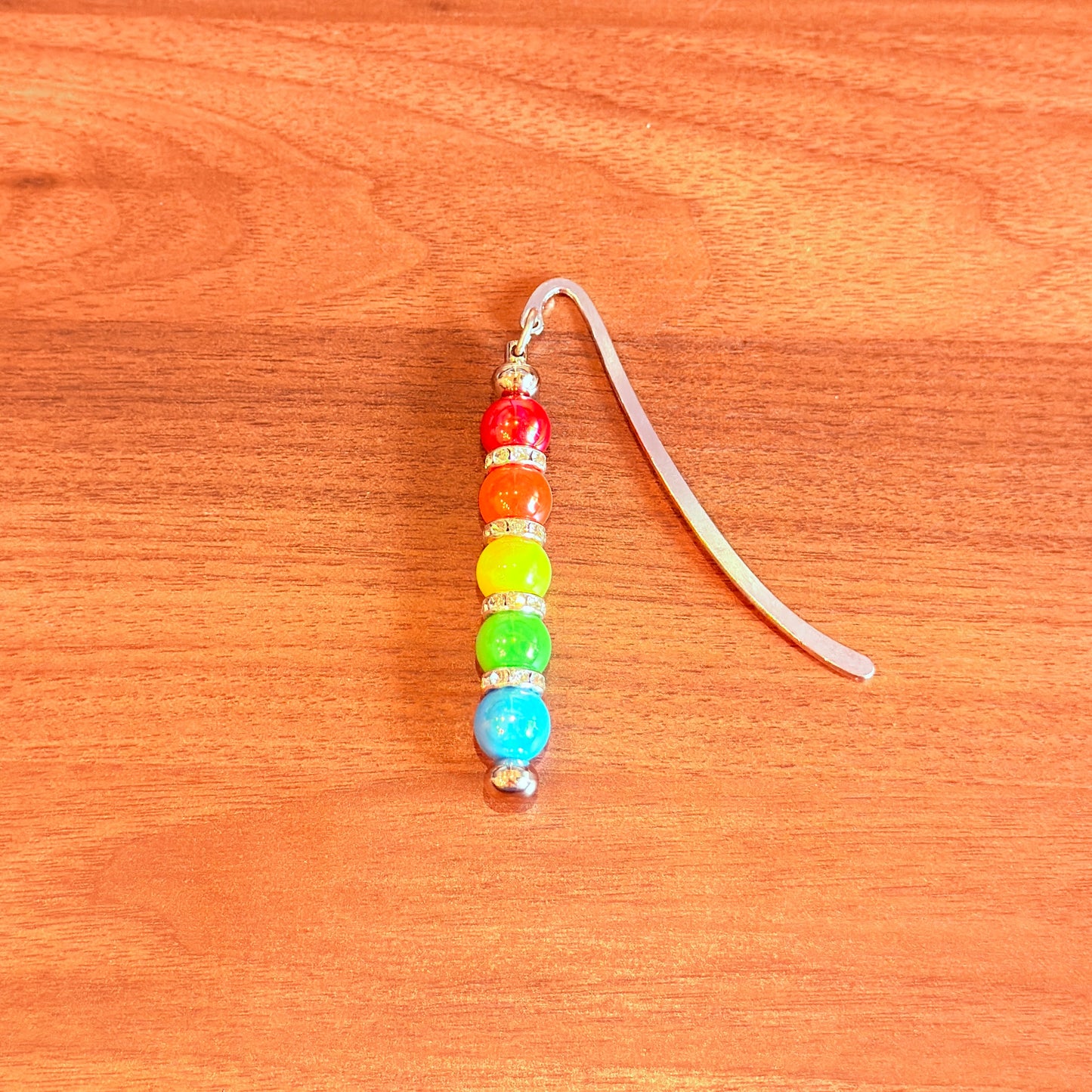 Rainbow Beaded Bookmark – Sparkle With Every Page