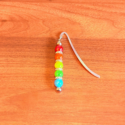 Rainbow Beaded Bookmark – Sparkle With Every Page