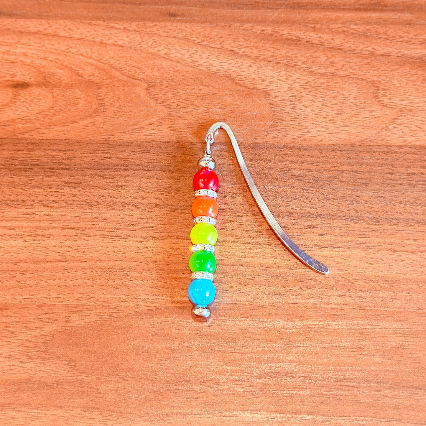 Rainbow Beaded Bookmark – Sparkle With Every Page