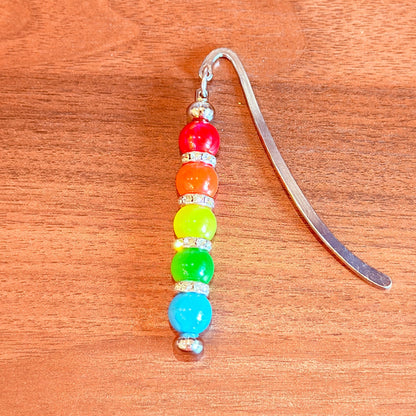 Rainbow Beaded Bookmark – Sparkle With Every Page
