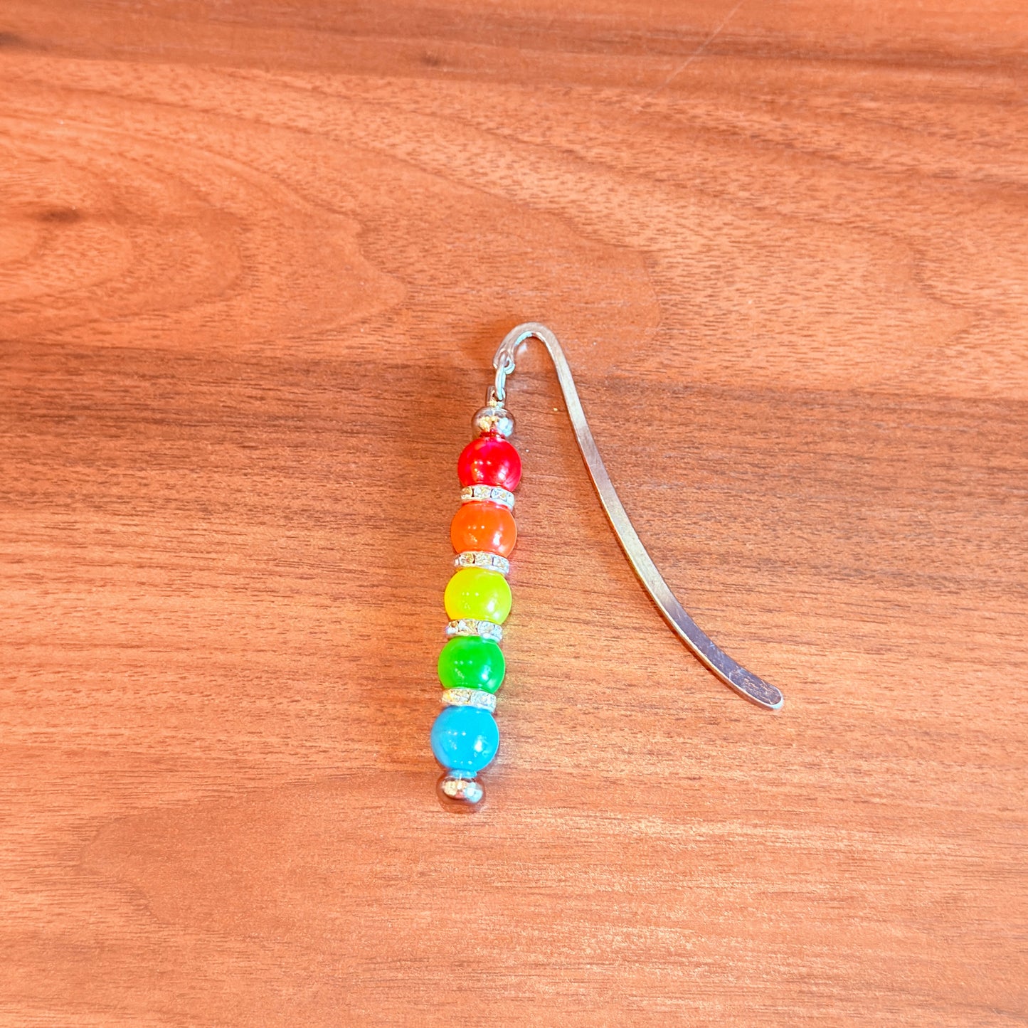 Rainbow Beaded Bookmark – Sparkle With Every Page