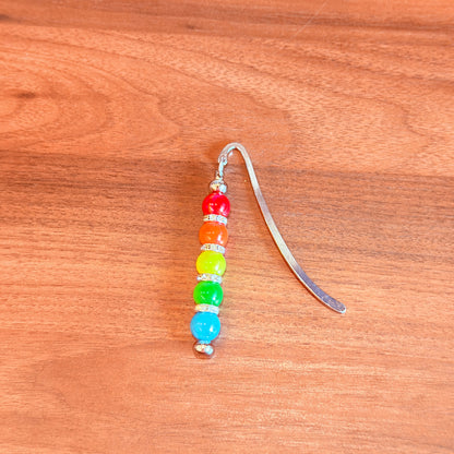 Rainbow Beaded Bookmark – Sparkle With Every Page