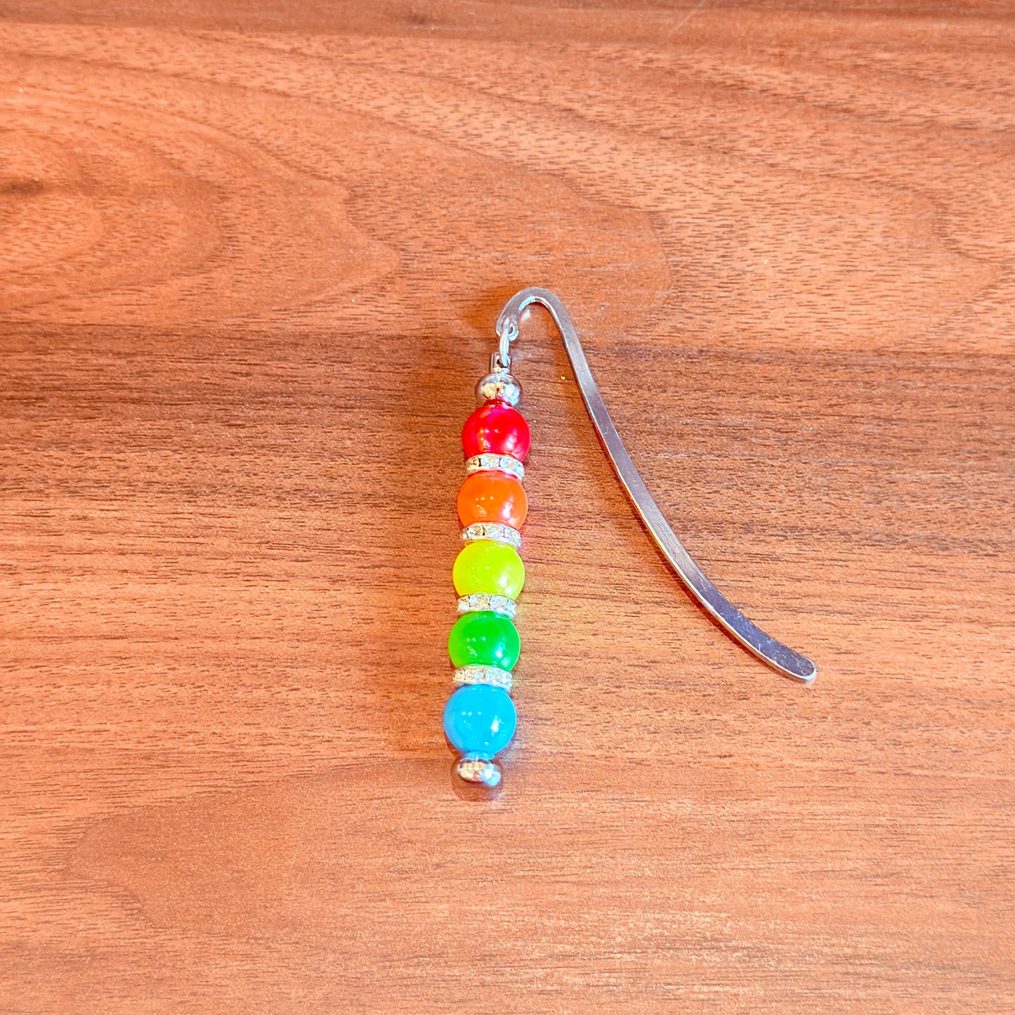 Rainbow Beaded Bookmark – Sparkle With Every Page