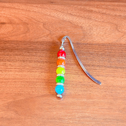 Rainbow Beaded Bookmark – Sparkle With Every Page