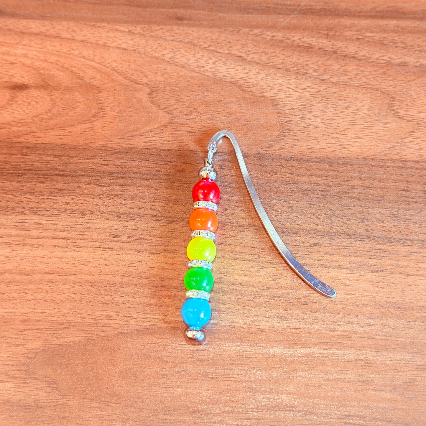 Rainbow Beaded Bookmark – Sparkle With Every Page
