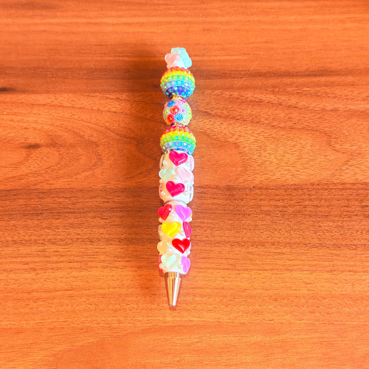 Rainbow Pride Beaded Pen – Love in Every Color