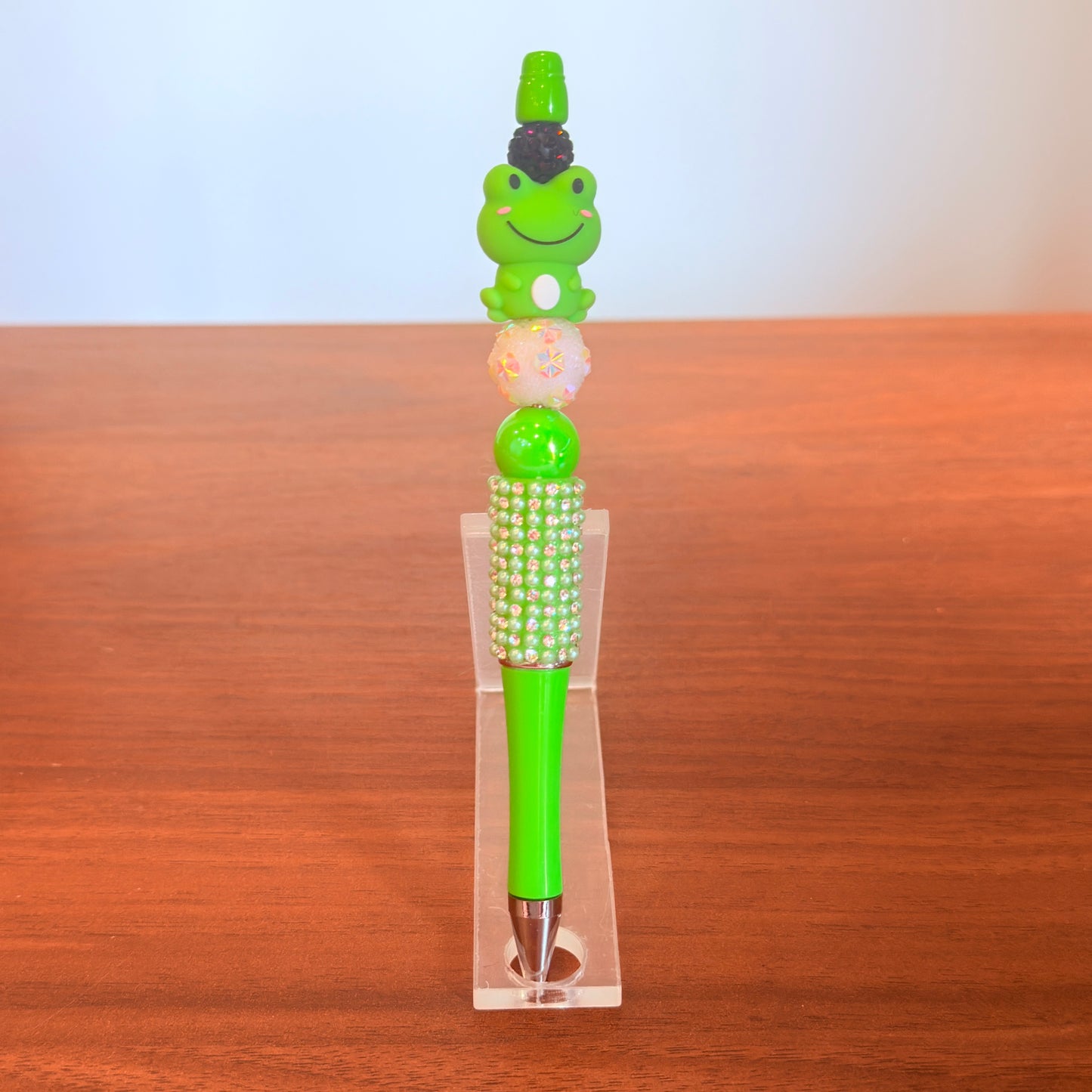 Frog Beaded Pen - Ribbety