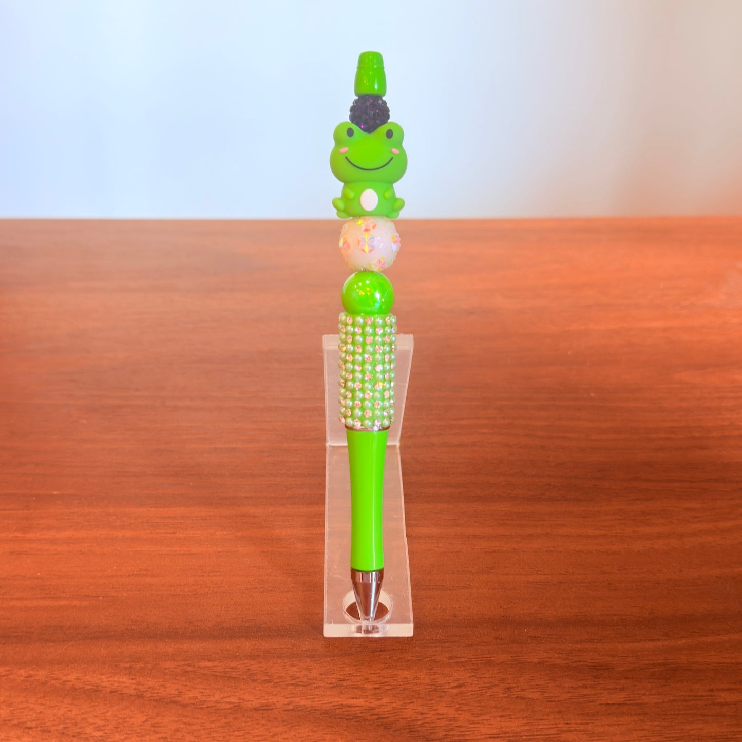 Frog Beaded Pen - Ribbety
