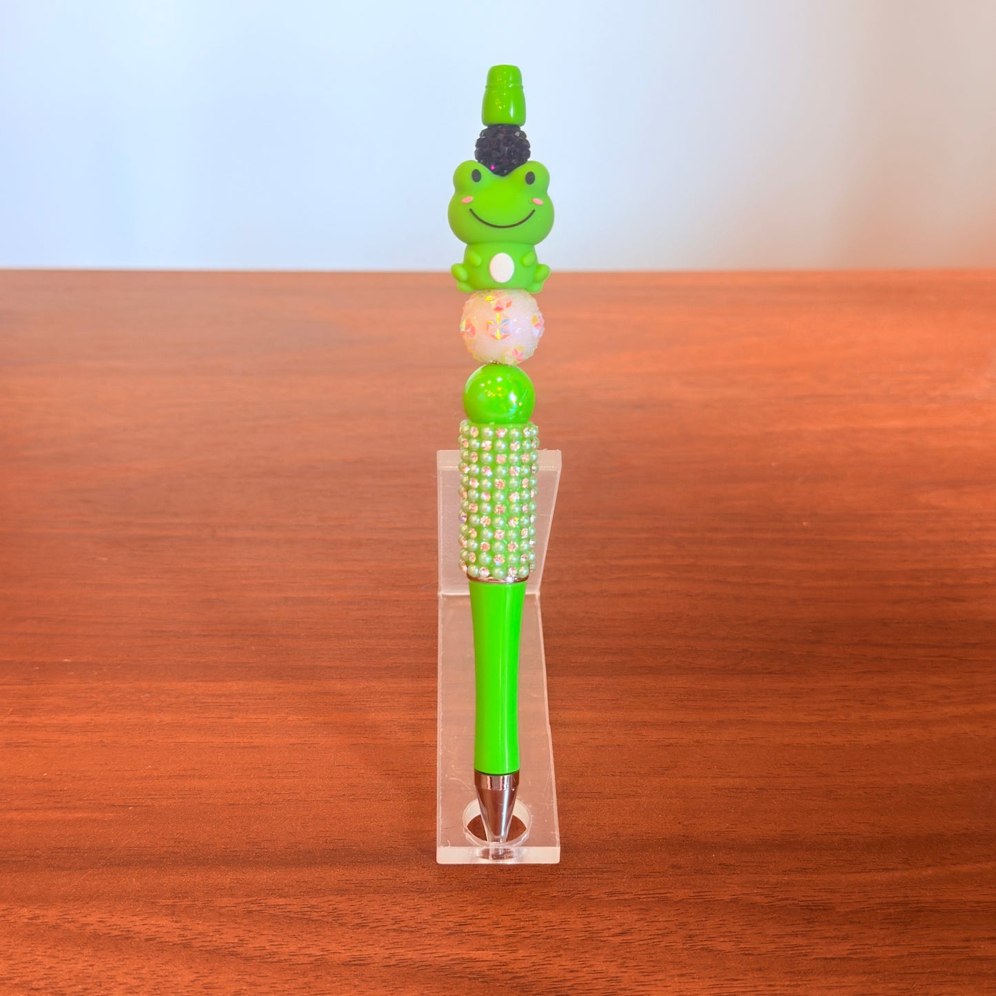 Frog Beaded Pen - Ribbety