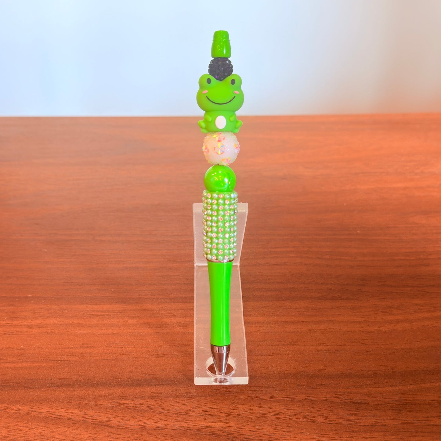 Frog Beaded Pen - Ribbety