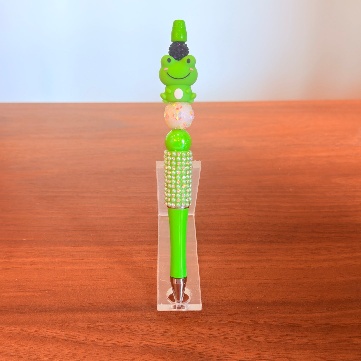 Frog Beaded Pen - Ribbety
