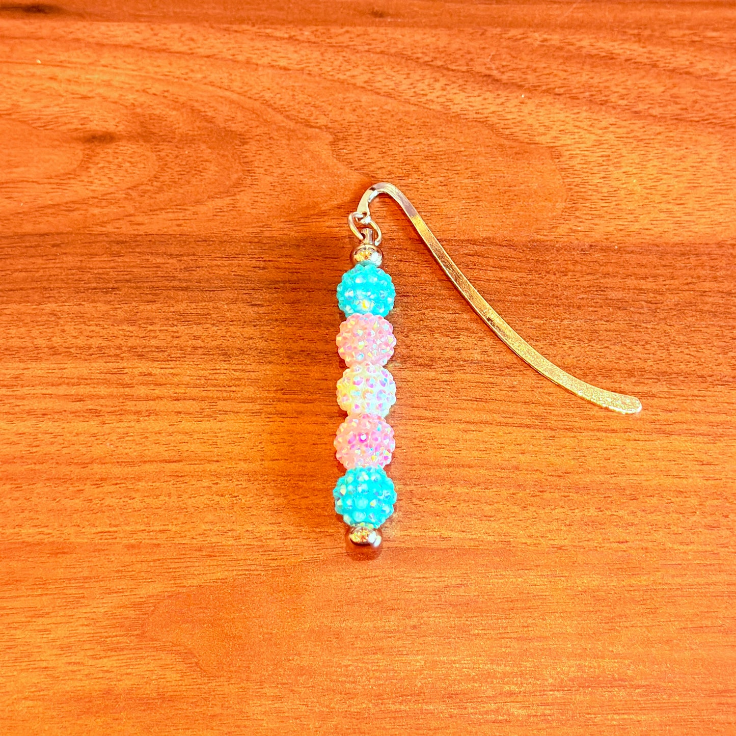 Transgender Pride Rhinestone Beaded Bookmark
