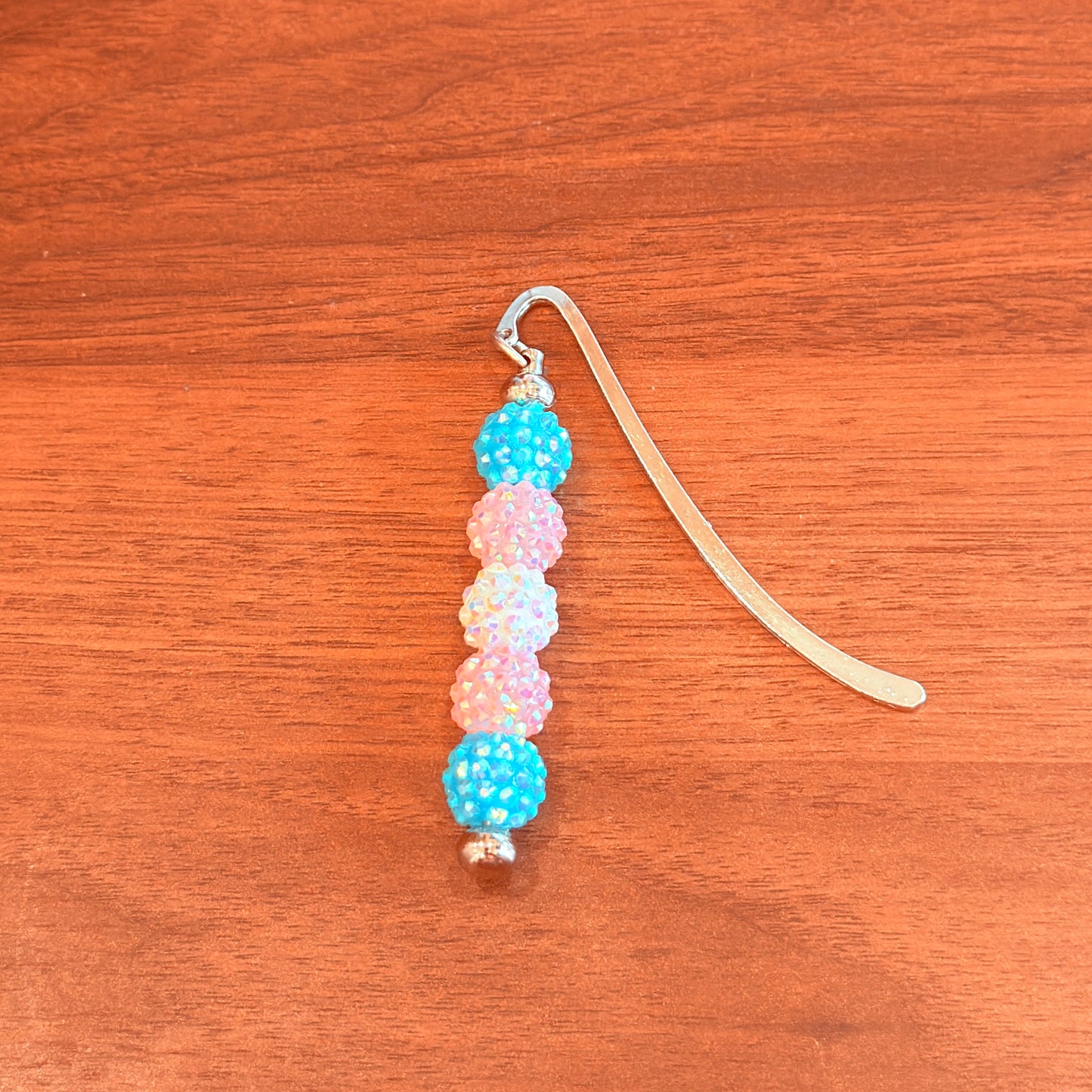 Transgender Pride Rhinestone Beaded Bookmark