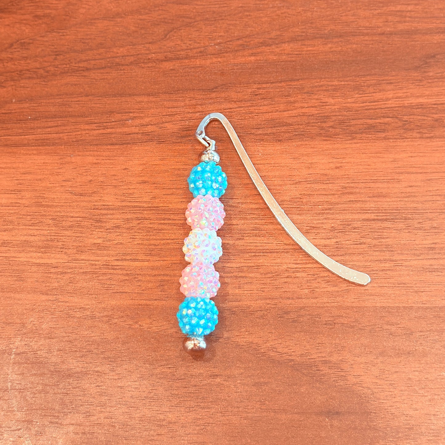 Transgender Pride Rhinestone Beaded Bookmark